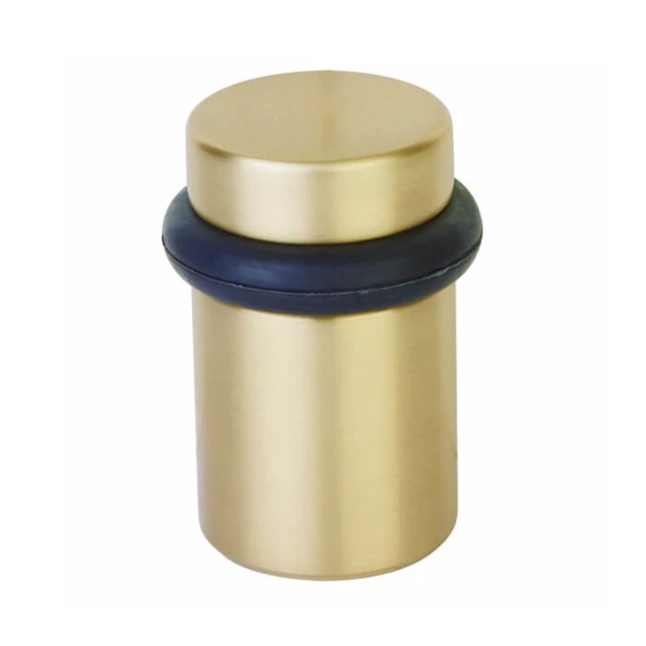 cylinder floor bumper-satin brass cylinder floor bumper-satin brass
